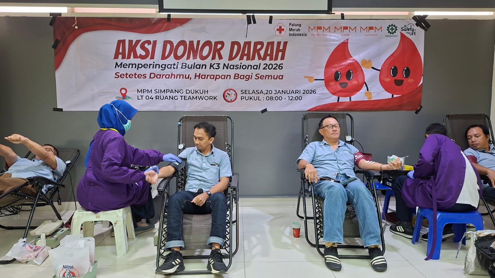 Hari K3 Nasional 2026, MPM Honda Jatim Wujudkan Kepedulian Lewat Donor Darah